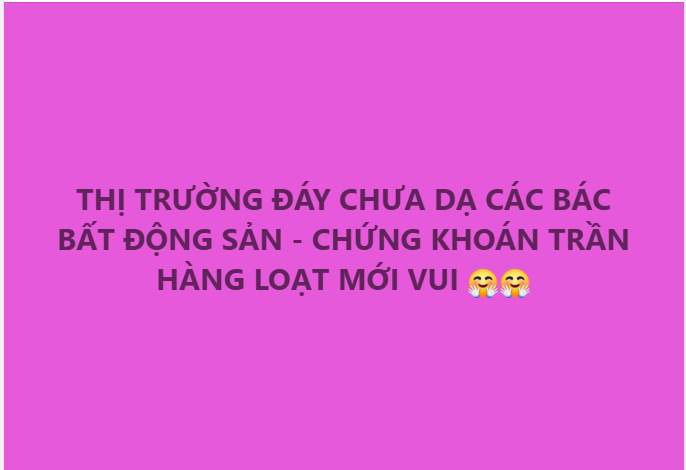 Thị trường chứng khoán đã tạo đáy?