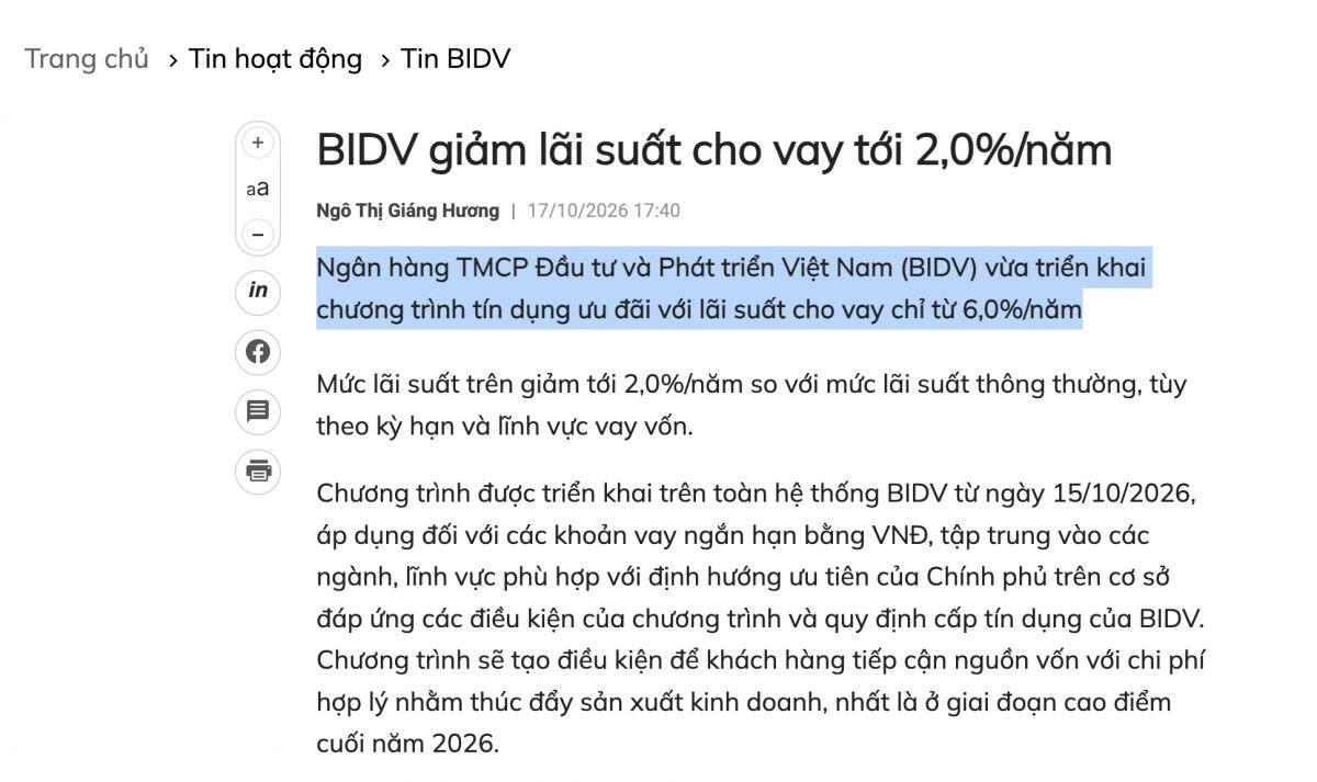 Big 4 đầu tiên hạ lãi suất cho vay tới 2%/năm: Ai được hưởng lợi?