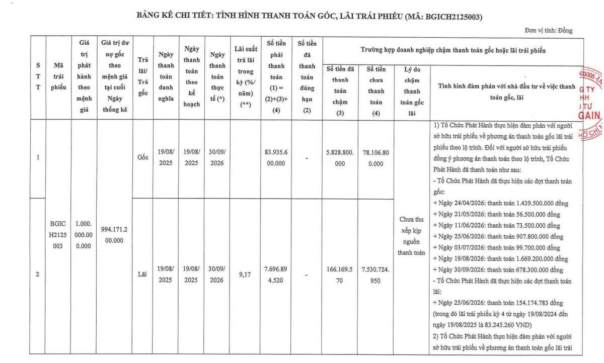 Đề xuất làm dự án 15.000 tỷ, vì sao Big Gain vẫn phải "khất" nợ trái phiếu?