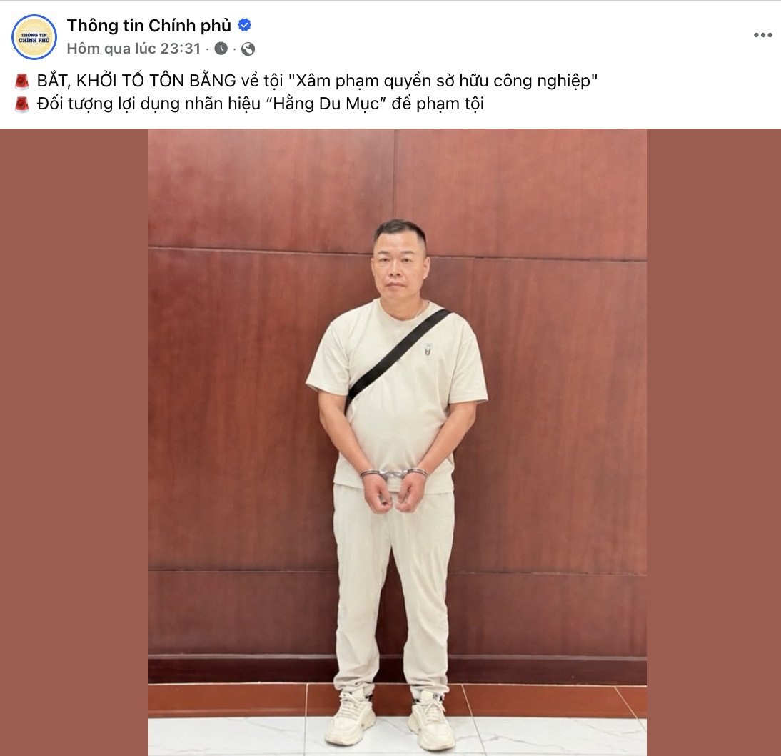 Bắt giam chồng cũ của Hằng Du Mục về tội "xâm phạm quyền sở hữu công nghiệp" sản phẩm táo đỏ