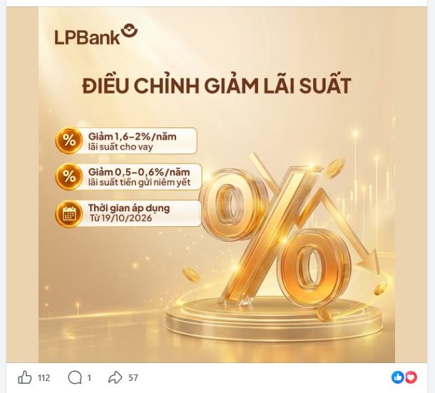 Một động thái mới từ LPBank khiến người gửi tiền chú ý