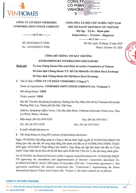 Vinhomes có động thái mới tại Olympic Ngọc Hồi