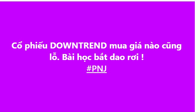 Chuyện gì đang xảy ra với PNJ?
