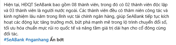 SeABank hạ mục tiêu lợi nhuận 2026 sau biến động thượng tầng