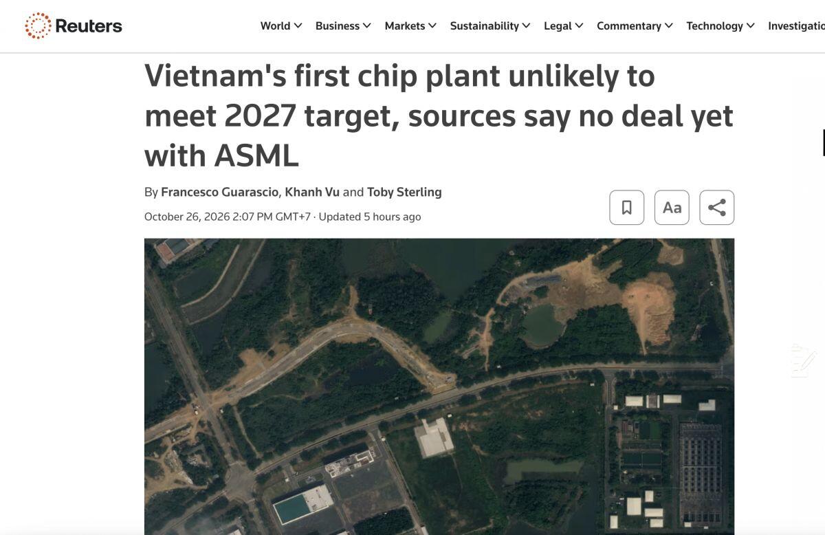 Reuters: Nhà máy chip đầu tiên của Việt Nam đối mặt nguy cơ chậm tiến độ, Viettel nói gì?