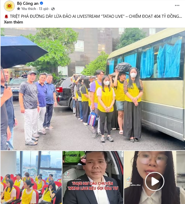 Nóng: Triệt phá đường dây lừa đảo thông qua nền tảng AI Livestream Tatao Live