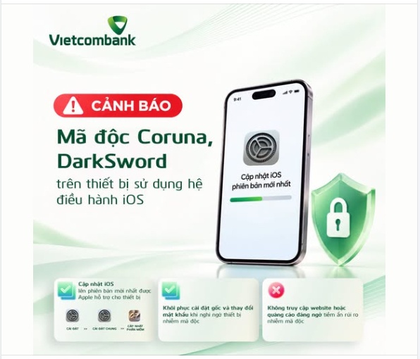 3 ngân hàng lớn đồng loạt cảnh báo người dùng iPhone
