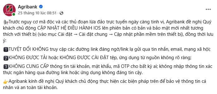 3 ngân hàng lớn đồng loạt cảnh báo người dùng iPhone