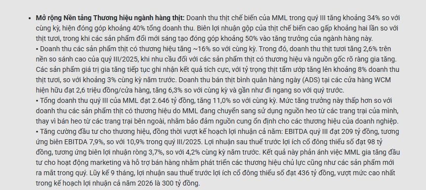 Lợi nhuận Masan tăng hơn gấp đôi, vượt kế hoạch cơ sở cả năm sau 9 tháng