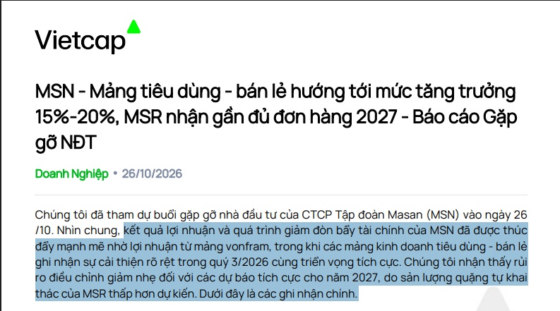 Masan được định giá tới 114.000 đồng/cp, chuyện gì đang xảy ra?