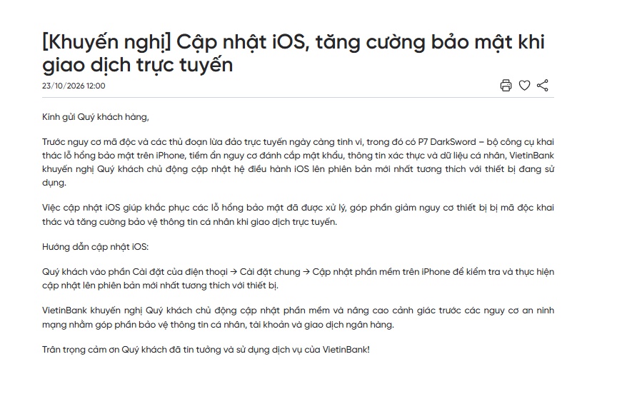 Big 4 ngân hàng đồng loạt phát cảnh báo, khách hàng chớ chủ quan!