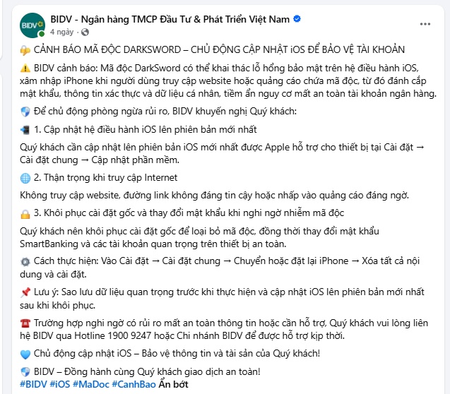 Big 4 ngân hàng đồng loạt phát cảnh báo, khách hàng chớ chủ quan!