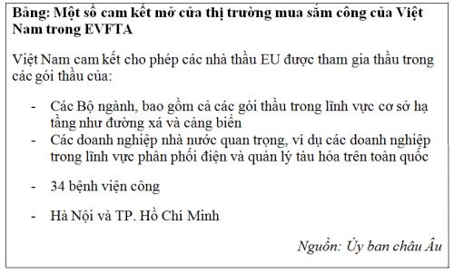 Nguyên tắc về mua sắm trong Hiệp định EVFTA