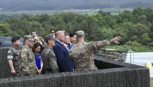 Ông Trump tới biên giới Hàn-Triều để gặp ông Kim Jong Un
