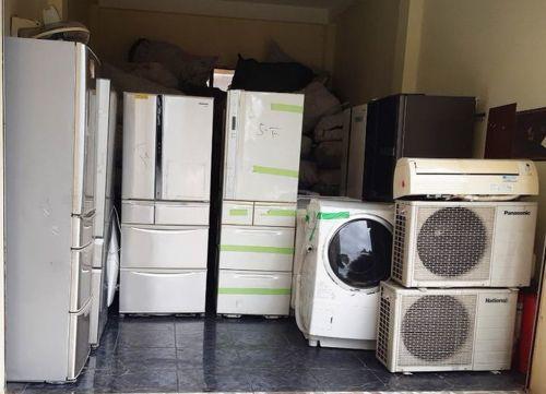 Long An: 12 tấn máy lạnh, máy giặt cũ nhập lậu bị bắt giữ
