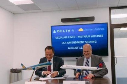 Vietnam Airlines và Delta Air Lines hợp tác kết nối Việt Nam - Mỹ
