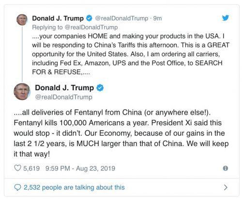 Ông Trump ra lệnh cho các công ty Mỹ lập tức tìm kiếm phương án thay thế cho Trung Quốc