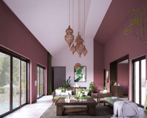 Bí quyết trang trí phòng khách màu hồng khiến vạn người mê