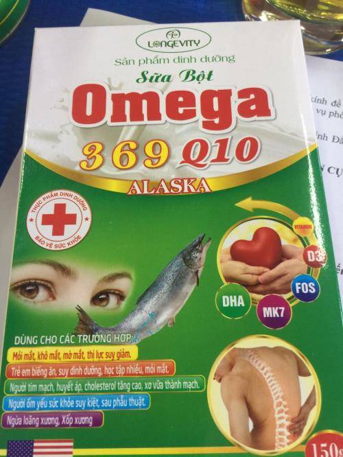 Thu  giữ 5.000 hộp sữa bột Omega 369 Q10 ALASKA không đủ tiêu chuẩn