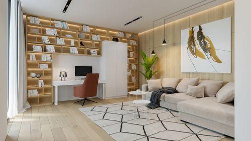 Căn hộ chung cư đẹp mỹ mãn nhờ nội thất gỗ biến tấu