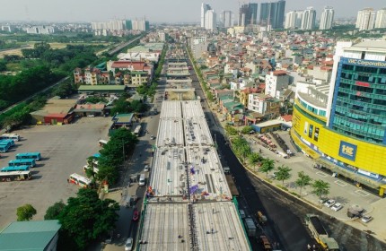 Hơn 1 năm thi công, cầu cạn Mai Dịch - Nam Thăng Long 5.300 tỷ đồng đang ra sao?