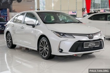 Toyota Corolla Altis 2020 mở bán tại Malaysia, giá từ 713 triệu đồng