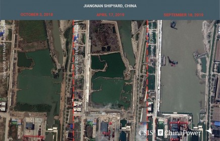 Lộ thêm bằng chứng Trung Quốc đang tự đóng tàu sân bay 'khủng'