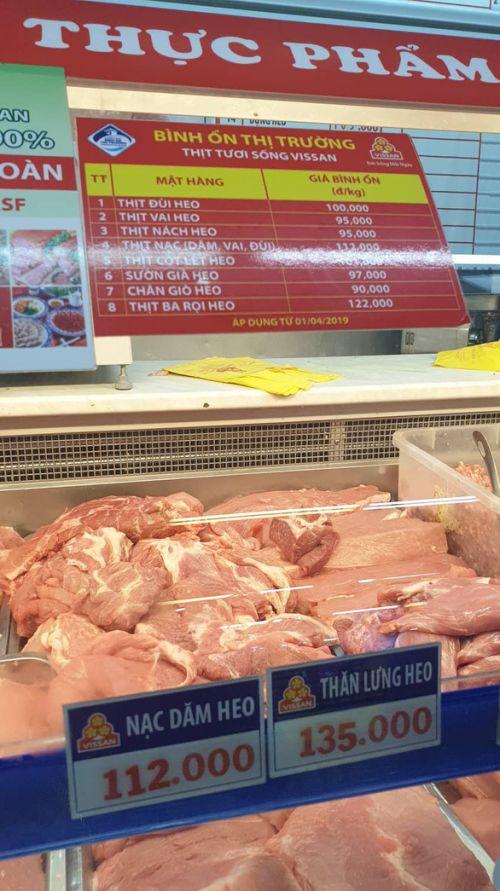 Nhiều siêu thị, công ty than lỗ vì không tăng giá bán thịt heo