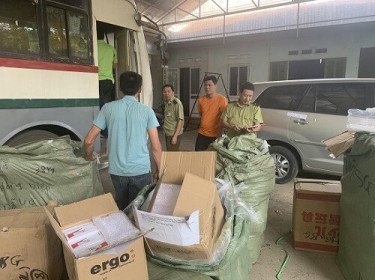 Lạng Sơn: Tạm giữ lô hàng chưa rõ nguồn gốc xuất xứ của 3 hộ kinh doanh