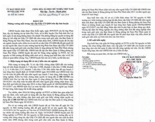 Gia Lai: UBND huyện Chư Pưh cấp sổ đỏ trái phép trên đất lâm nghiệp