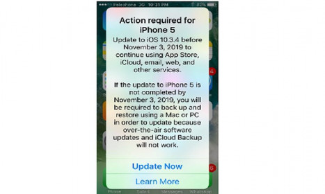 iPhone 5 phải cập nhật iOS 10.3.4 để không thành cục gạch