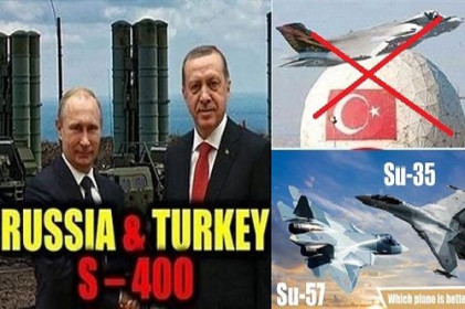 Thổ Nhĩ Kỳ quyết mua Su-35 và Su-57 Nga, 'vĩnh biệt' F-35 Mỹ