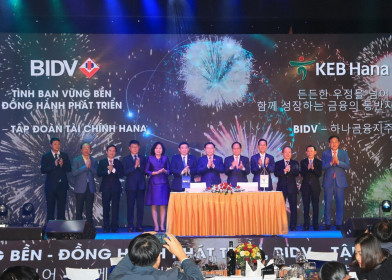 Sở hữu 15% cổ phần, KEB Hana Bank trở thành cổ đông chiến lược của BIDV