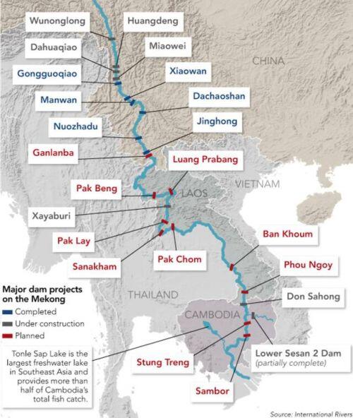 Cư dân Đông Nam Á bất bình cảnh đập thủy điện ồ ạt chặn dòng Mekong