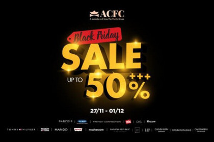 ACFC Black Friday: Giảm giá mạnh các thương hiệu thời trang ‘khủng’