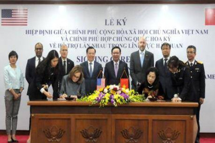 Việt Nam -Hoa Kỳ ký Hiệp định hỗ trợ lẫn nhau trong lĩnh vực hải quan