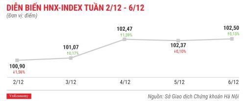Cổ phiếu tăng/giảm mạnh nhất tuần 2-6/12: NAV tăng sốc