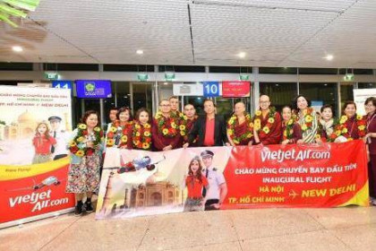 Vietjet Air khai trương hai đường bay thẳng từ Việt Nam tới Ấn Độ