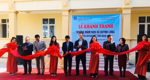 PV GAS tài trợ xây dựng 2 trường mầm non tại Nghệ An và Hà Tĩnh
