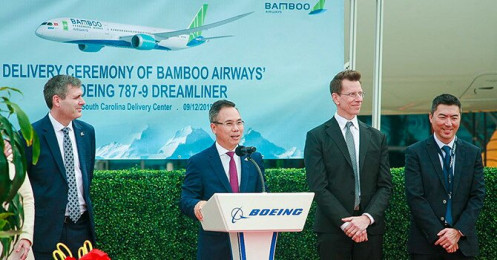 Bamboo Airways nhận bàn giao máy bay Boeing 787-9 Dreamliner tại Trung tâm bàn giao của Boeing