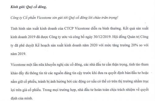 Vicostone ước lãi 2019 và lên kế hoạch lãi trước thuế gần 2.000 tỷ đồng trong năm 2020