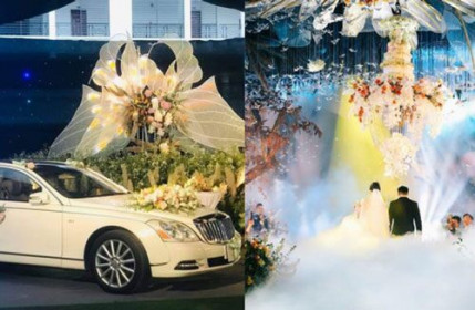 Hé lộ chi phí tổ chức "khủng" 54 tỷ đồng cùng hình ảnh dàn xe siêu sang biển "tứ quý" trong đám cưới con đại gia Quảng Ninh