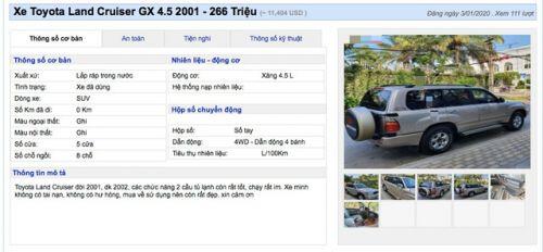 “Vua đường trường” Land Cruiser “giá không tưởng” dưới 300 triệu đón Tết