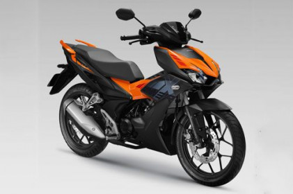 Cận cảnh Honda Winner X màu đen cam, giá 45,99 triệu đồng tại Việt Nam