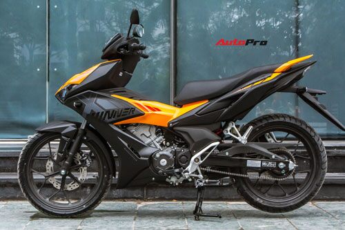Cận cảnh Honda Winner X màu đen cam, giá 45,99 triệu đồng tại Việt Nam