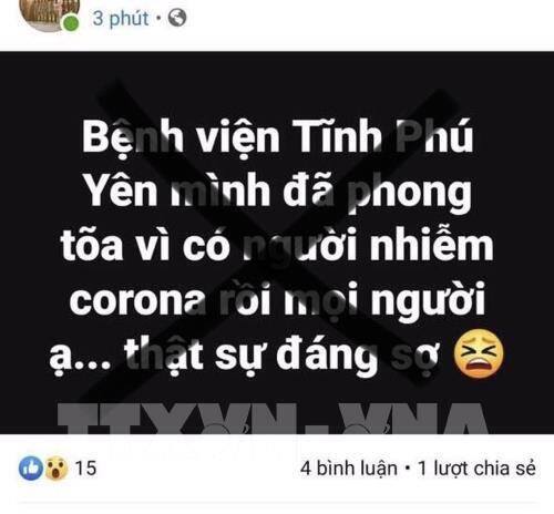 Thông tin về người nhiễm nCoV tại Phú Yên là không chính xác