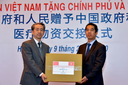 Trung Quốc cảm ơn Việt Nam gửi hàng hỗ trợ đối phó virus Corona