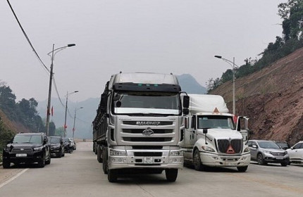 Đã thông quan 171 xe hàng hóa, nông sản qua cửa khẩu Hữu Nghị