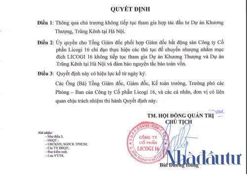 Nhân tố bí ẩn trong dự án 'chết' Trũng Kênh