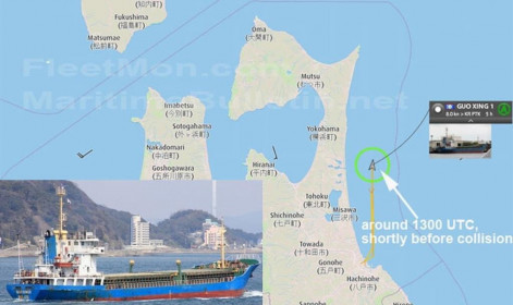Chìm tàu hàng ngoài khơi Nhật Bản, 13 thủy thủ Việt Nam và Trung Quốc mất tích